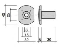 Pom-moer met draad M10 9010 (10 stuks).