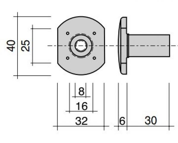 Pom-moer met draad M10 9010 (10 stuks).